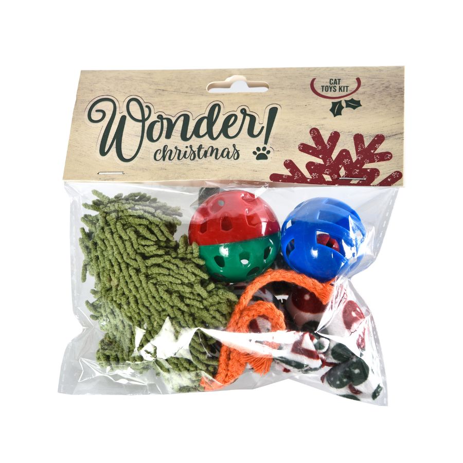 Wonder christmas cat toys kit, , large image number null